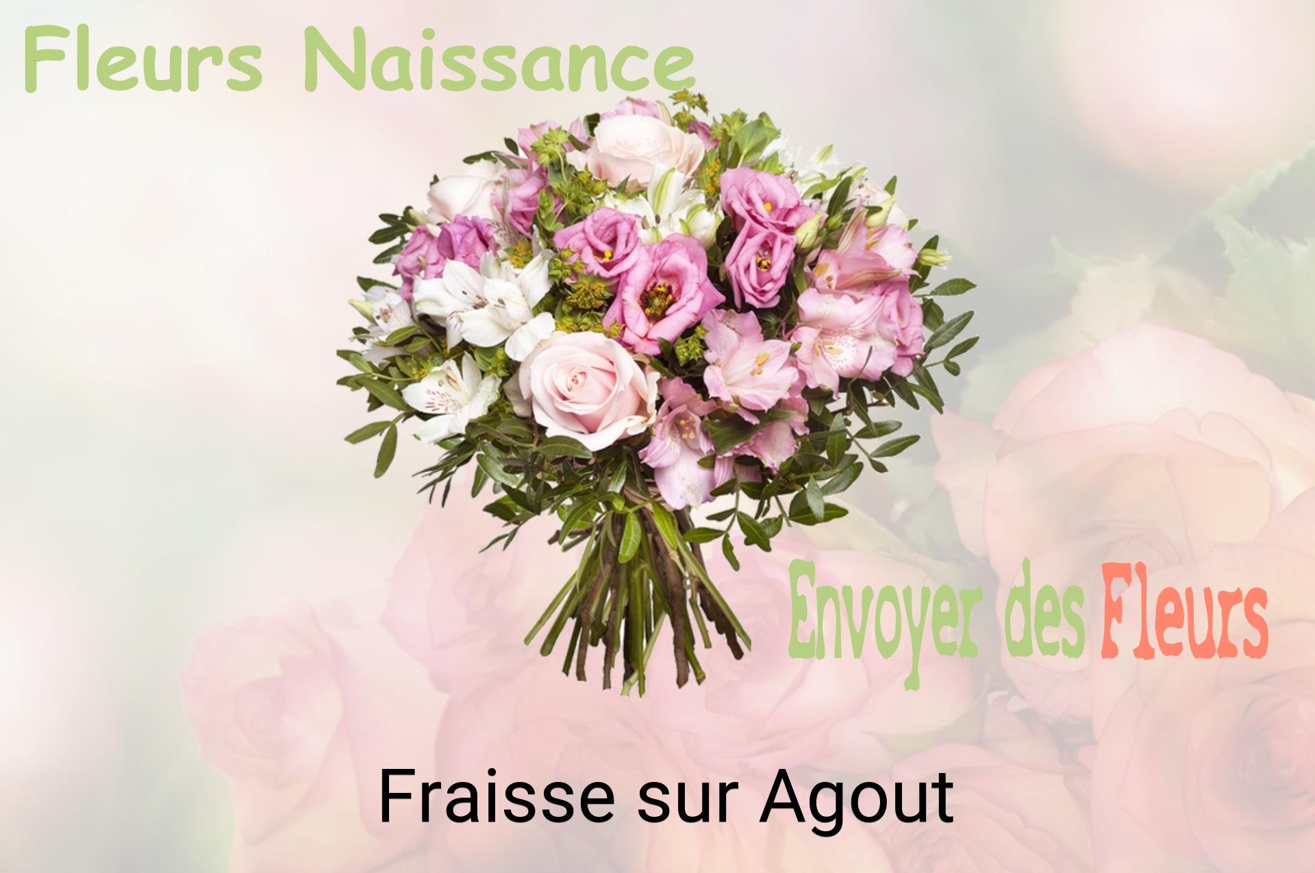 Bouquet de fleurs de naissance livré à Fraisse-sur-Agout